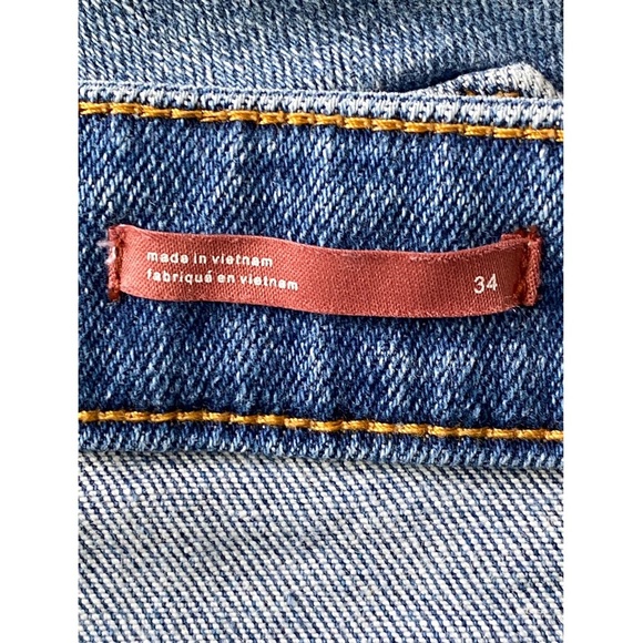 Anthropologie Pilcro The Cigarette Distressed Splatter Slim Straight Jeans - 34 - Picture 12 of 14